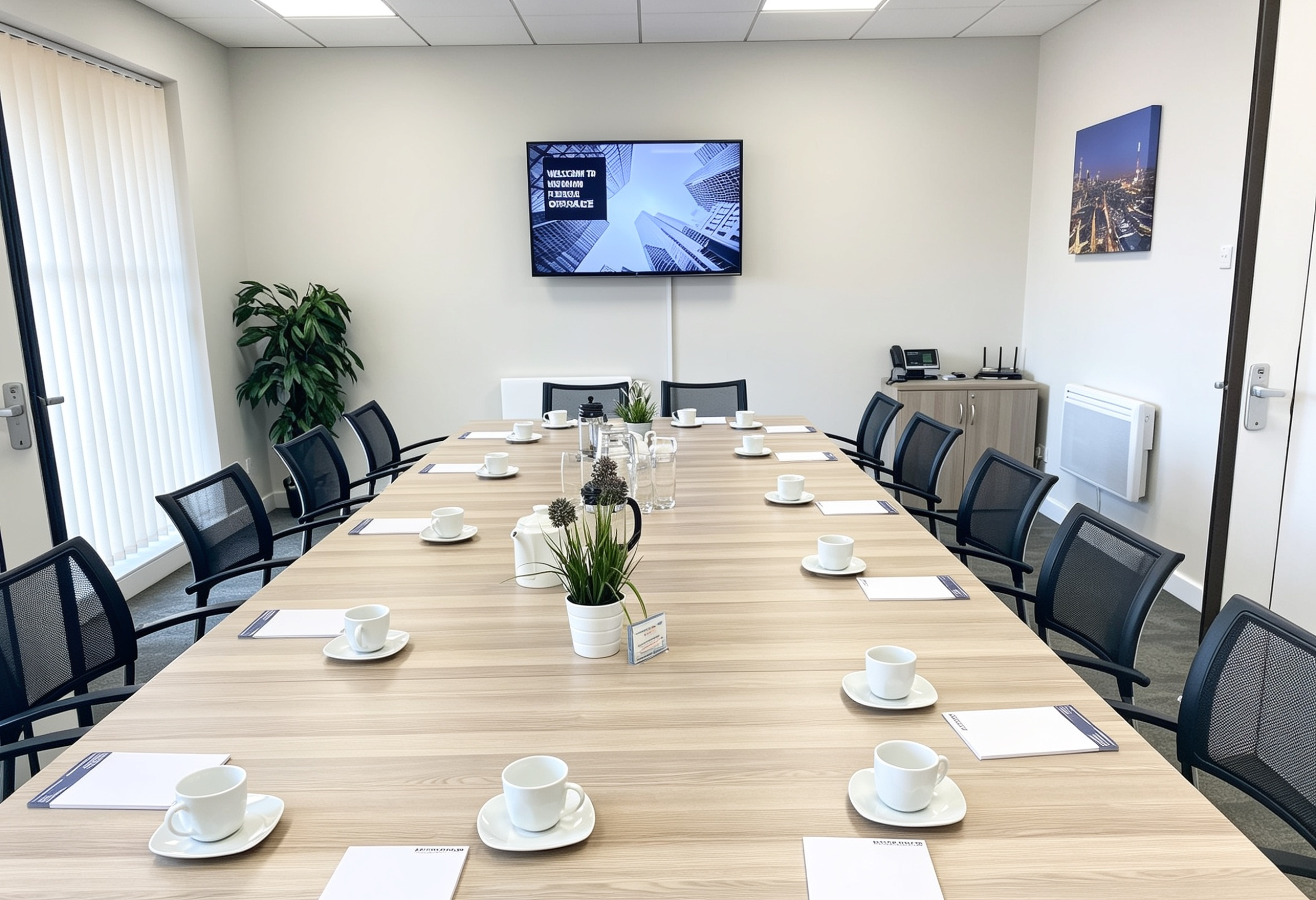 Professional meeting room in Bromley at Newman Flexible Workspace